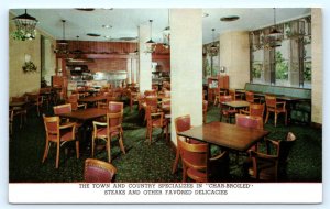 BIRMINGHAM, AL Alabama ~ TOWN & COUNTRY RESTAURANT Dinkler-Tutwiler  Postcard