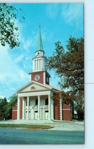 AIKEN, South Carolina SC ~ FIRST BAPTIST CHURCH ca 1960s Postcard