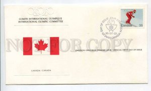 424673 CANADA 1980 Winter Olympiad Lake Placid Olympic Committee First Day COVER