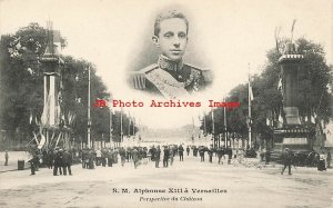Spanish Royalty, Spain King Alphonse XIII Visiting Versailles, A. Bourdier