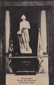 Massachusetts Charlestown Warren Statue Bunker Hill Monument