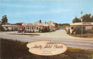 Cincinnati Ohio 1950s Postcard Amity Hotel Courts Motel