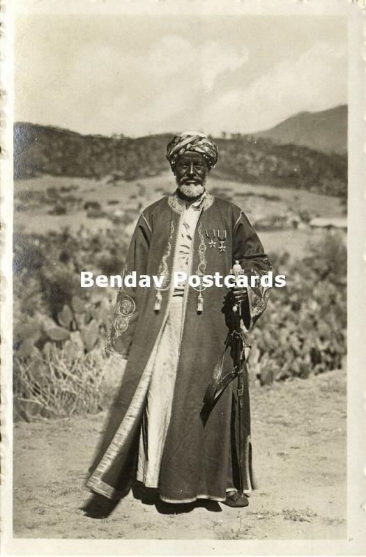 Unknown African Leader with Medals (1930s) Snapshot Real Photograph (2)