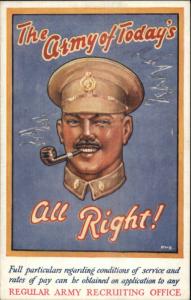 Macho Soldier Smoking Recruiting Army AWB British Empire Exhibition 1925 LS19