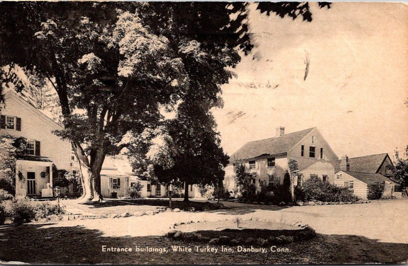 Connecticut Danbury White Turkey Inn Entrance Buildings 1952