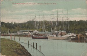 1910s Willapa Lumber Co Raymond Washington ships Germany postcard F322 