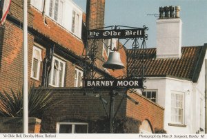 Ye Old Bell Pub Sign Barnby Moor Retford Nottingham Postcard