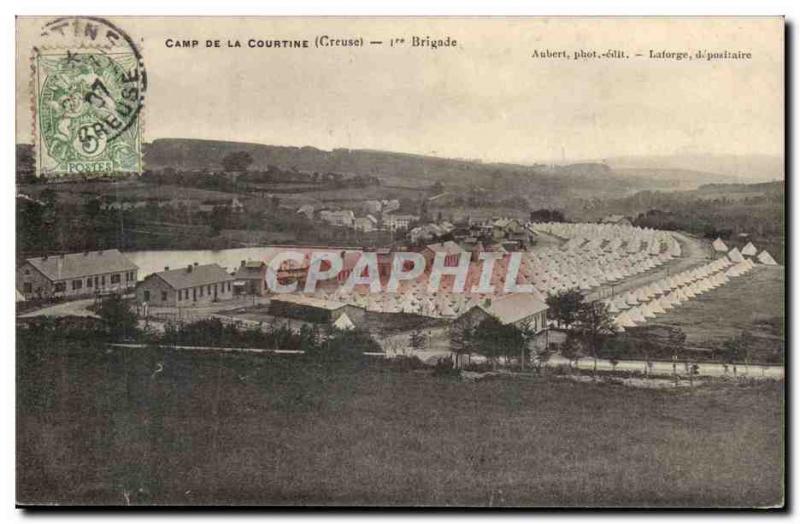 Creuse Old Postcard Camp of Courtine 1st Brigade