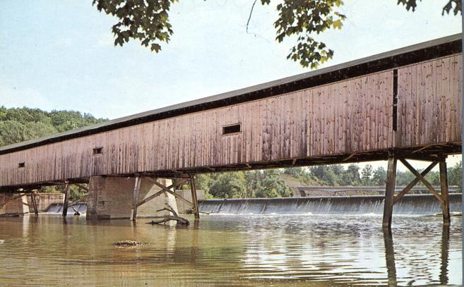 Covered Bridge at Harpersfield, Ohio - near Ashtabula