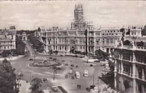Spain Madrid Cibeles y Casa de Correos 1953 Real Photo