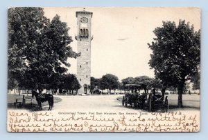 Government Tower Fort Sam Houston San Antonio Texas TX UDB Postcard N7