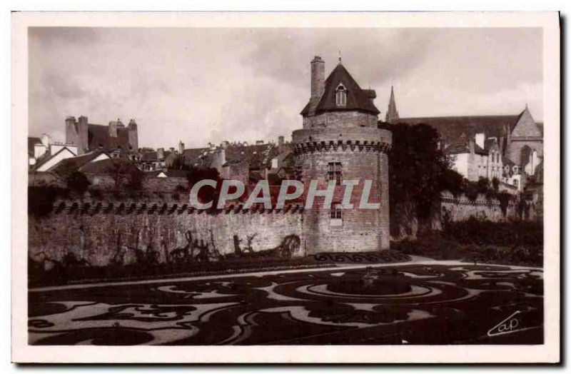 Postcard Modern Vannes New Gardens and Tower Connetable