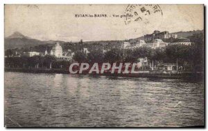 Old Postcard Evian Les Bains Vue Generale