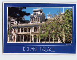 Postcard Iolani Palace, Honolulu, Hawaii