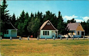 New Brunswick, Canada  CHALETS~FUNDY NATIONAL PARK  Cabins  1965 Chrome Postcard