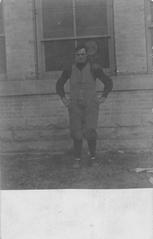 Muscular Man Weightlift Suit Real Photo Antique Postcard K7876517