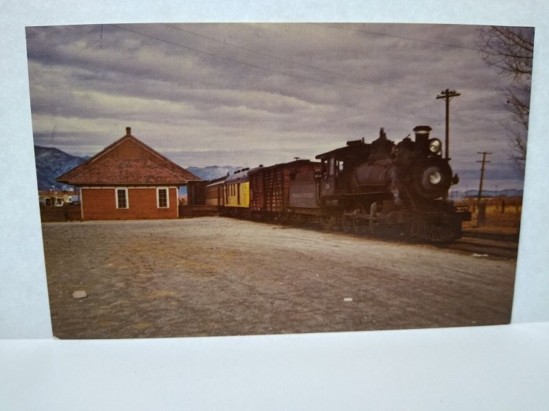Railroad Postcard Virginia & Truckee 26 Line Locomotive Train Audio Visual RP351