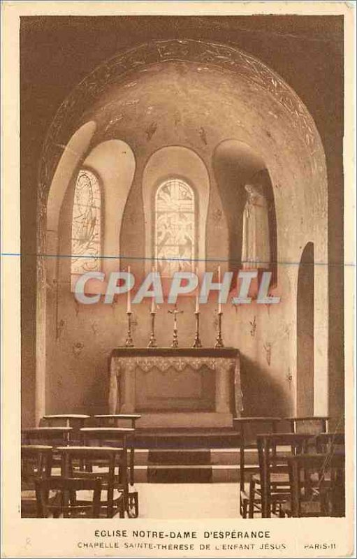 Old Postcard Church of Our Lady of Esperance Chapel of St. Therese of the Chi...