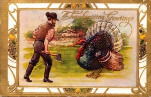 Thanksgiving Greetings With Turkey