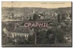 Old Postcard Livarot general view taken of Livet