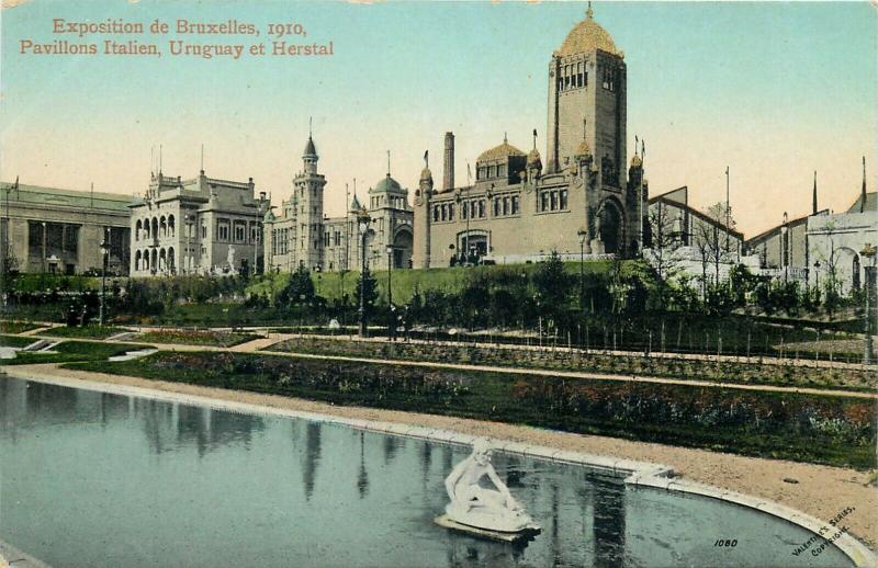 Exhibition Belgium lot 7 postcards Exposition Brussels 1910 