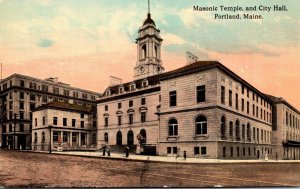 Maine Portland Masonic Temple and City Hall