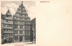 Postcard 1900's Leibniz Hannover Old Town House Building Germany Structure