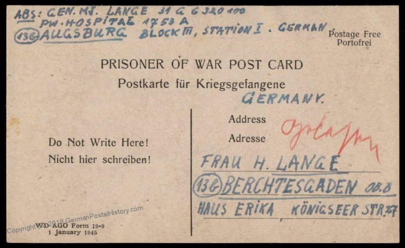 German Post-WWI Generalmajor Kurt Lange War Crimes Salzburg Commandant 79312