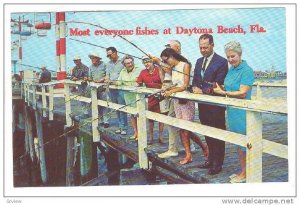 Pier Fishing, Daytona Beach, Florida, 40-60s