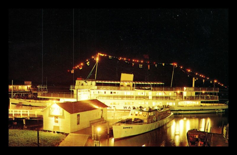 1965 Conway New Hampshire Mt. Washington Sophie C Weirs Beach Lake Postcard 234 