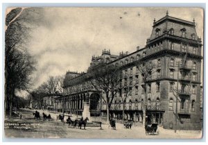 1908 Congress Hall Hotel Horse Carriage Saratoga NY, Beverly NJ Antique Postcard 