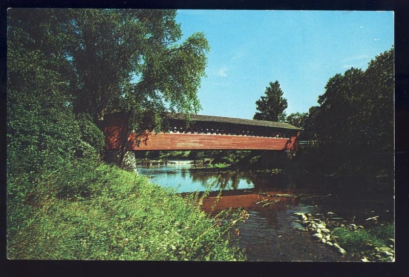 North Bennington, Vermont/VT Postcard, Old Covered Bridge