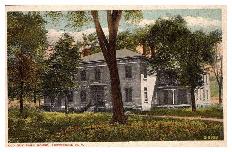 Postcard HOUSE SCENE Amsterdam New York NY AT7380