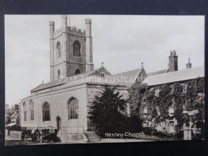 Oxfordshire: Henley on Thames Church shows THE RED LION HOTEL c1908 by M.J.R.B.