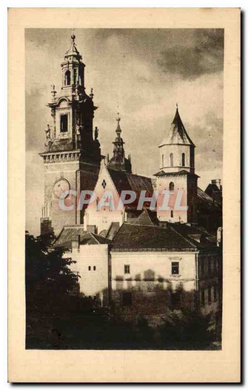 Postcard Old Krakow Poland Katedra Na Wawelu