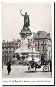 Paris - 11 - Collection Diary - Place de la Republique - Old Postcard