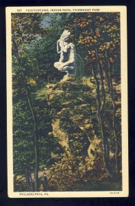 Philadelphia, Pennsylvania/PA Postcard, Teddyuscung Indian Rock, Fairmont Park