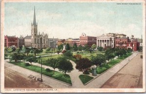USA Lafayette Square New Orleans Louisiana Vintage Postcard 02.74