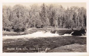 Canada Ontario Soux Lookout English River Falls Real Photo