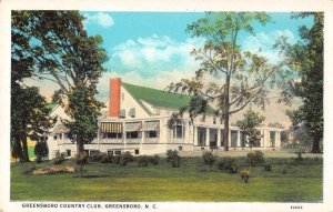 Greensboro North Carolina Country Club Vintage Postcard AA44606