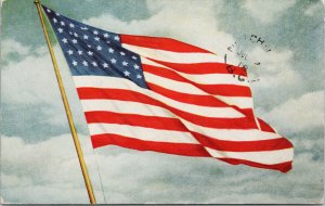 American Flag USA c1918 Mitchell Postcard F76