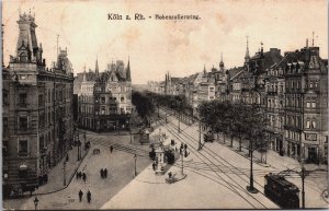 Germany Köln am Rhein Hohenzollernring Cologne Vintage Postcard C114