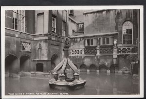 Somerset Postcard - The Kings Bath, Roman Baths, Bath  RS1925