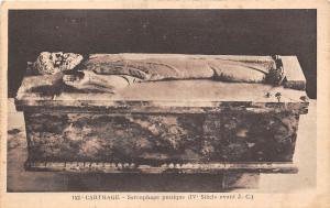 B93375 carthage sarcophage punique types postcard tunisia africa