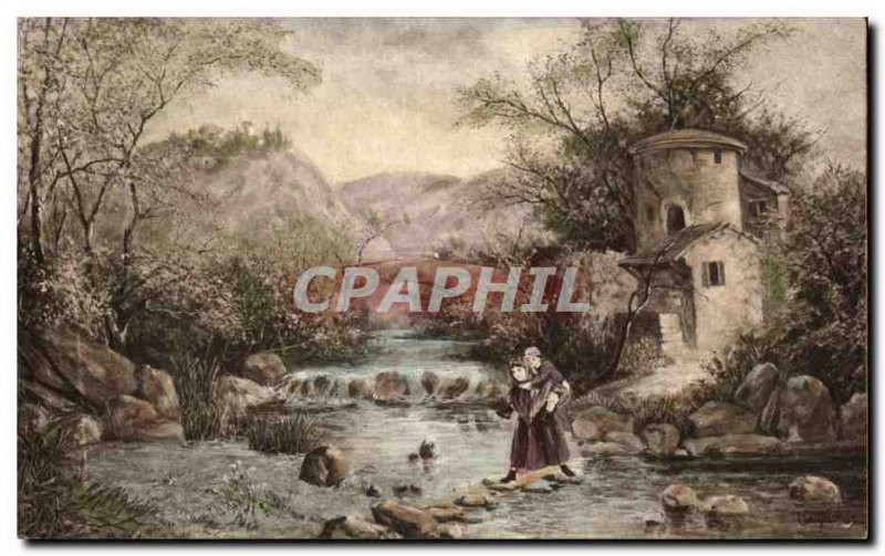 Old Postcard landscape