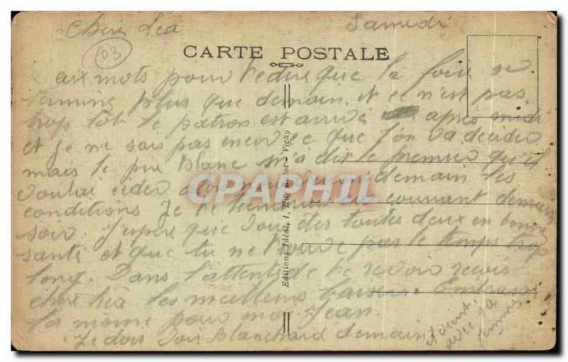 Old Postcard Moulins Prefecture