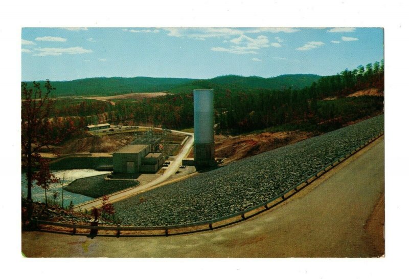 Electrical Power Station Ouachita Lake Hot Springs Arkansas Postcard #82016
