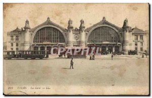 Tours - Train Station - Old Postcard