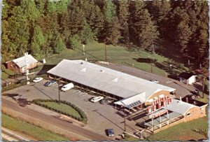 Postcard NC Charlotte - Bradley Motel aerial view