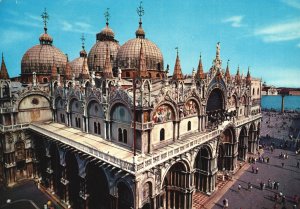 Postcard Venezia Basilica Of San Marco Patriarchal Cathedral in Venice Italy